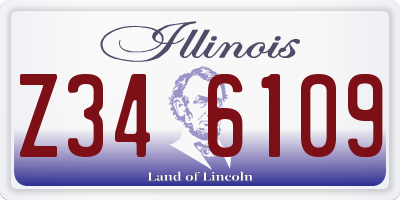 IL license plate Z346109
