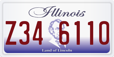 IL license plate Z346110