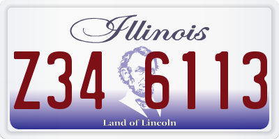 IL license plate Z346113
