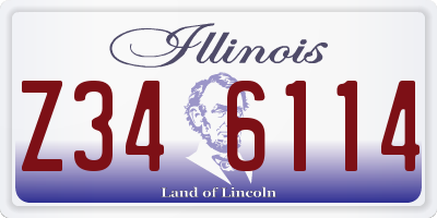 IL license plate Z346114