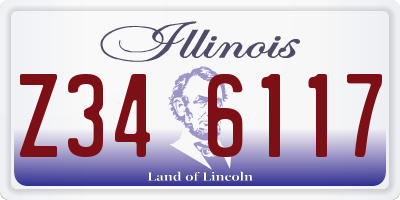 IL license plate Z346117