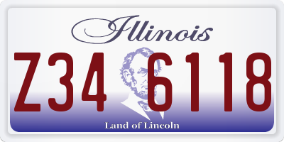 IL license plate Z346118