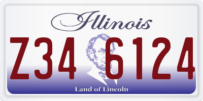 IL license plate Z346124