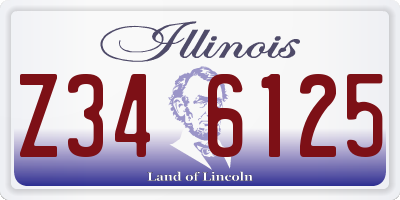 IL license plate Z346125