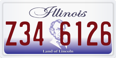 IL license plate Z346126