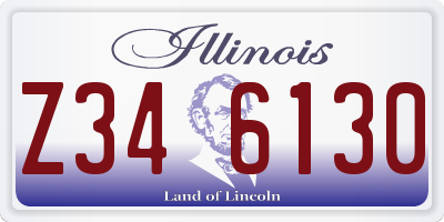 IL license plate Z346130