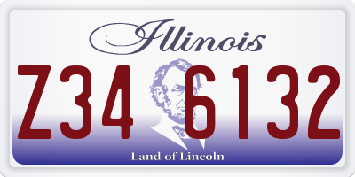 IL license plate Z346132