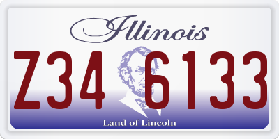 IL license plate Z346133