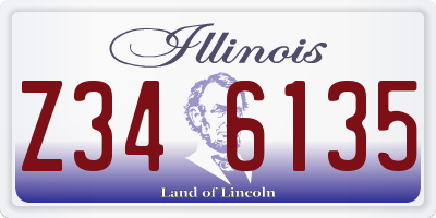 IL license plate Z346135