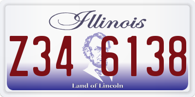 IL license plate Z346138