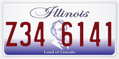 IL license plate Z346141