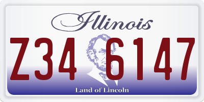 IL license plate Z346147