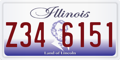 IL license plate Z346151