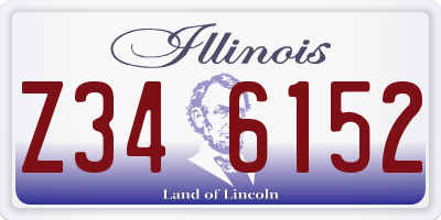 IL license plate Z346152