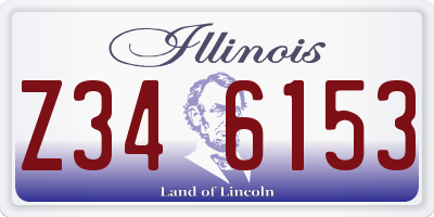 IL license plate Z346153