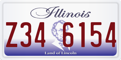 IL license plate Z346154
