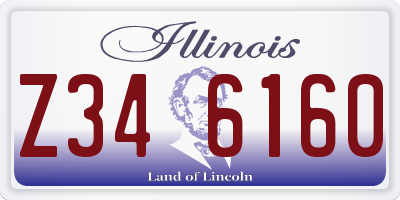 IL license plate Z346160