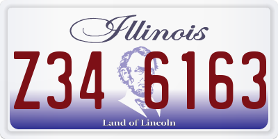 IL license plate Z346163