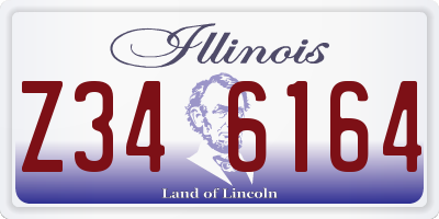 IL license plate Z346164