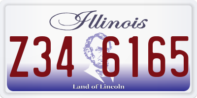 IL license plate Z346165