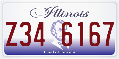 IL license plate Z346167