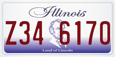 IL license plate Z346170