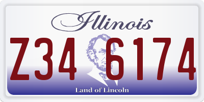 IL license plate Z346174