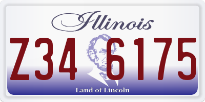 IL license plate Z346175