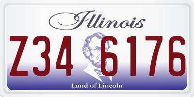 IL license plate Z346176