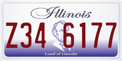 IL license plate Z346177