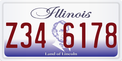 IL license plate Z346178