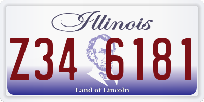 IL license plate Z346181