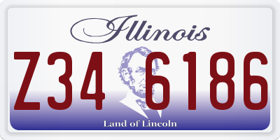 IL license plate Z346186