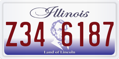 IL license plate Z346187