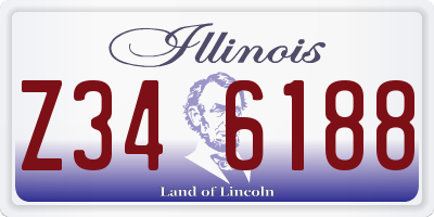 IL license plate Z346188