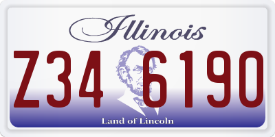 IL license plate Z346190