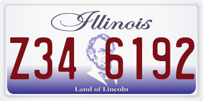 IL license plate Z346192