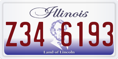 IL license plate Z346193