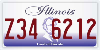 IL license plate Z346212