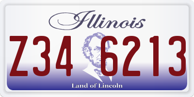 IL license plate Z346213