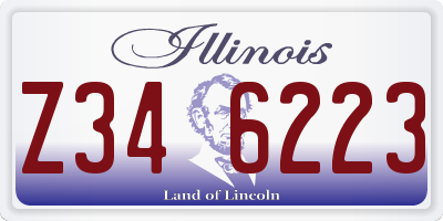 IL license plate Z346223