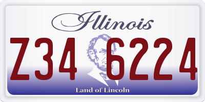 IL license plate Z346224