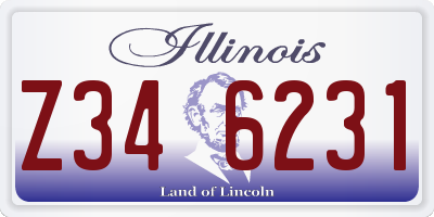 IL license plate Z346231