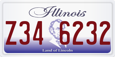 IL license plate Z346232