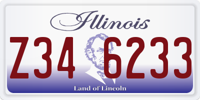 IL license plate Z346233