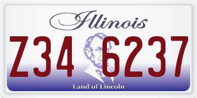 IL license plate Z346237