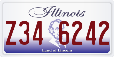 IL license plate Z346242