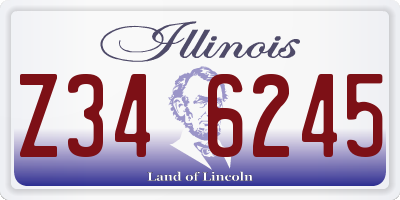 IL license plate Z346245