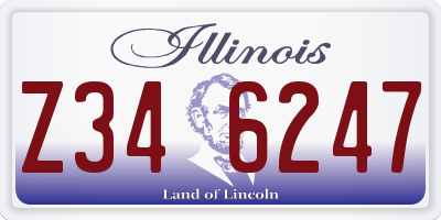 IL license plate Z346247