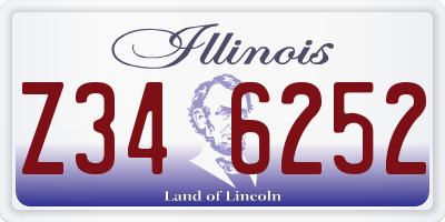IL license plate Z346252